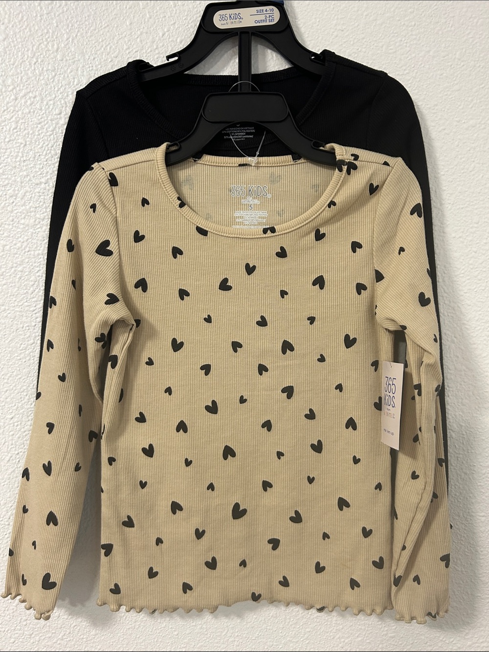 Garamimals Small Girl's Set of 2 Longsleeve Tees, NWT, Size 5T